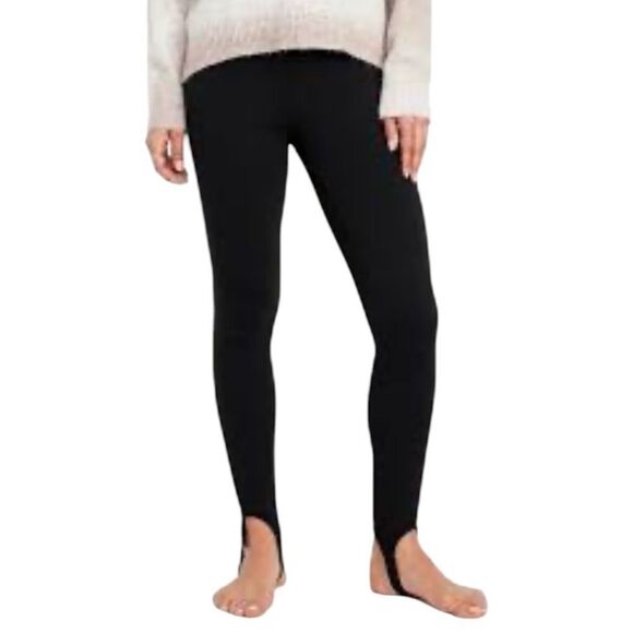 Old Navy Womens High-Waisted Fleece-Lined Stirrup Leggings Small NWOT - Picture 1 of 5
